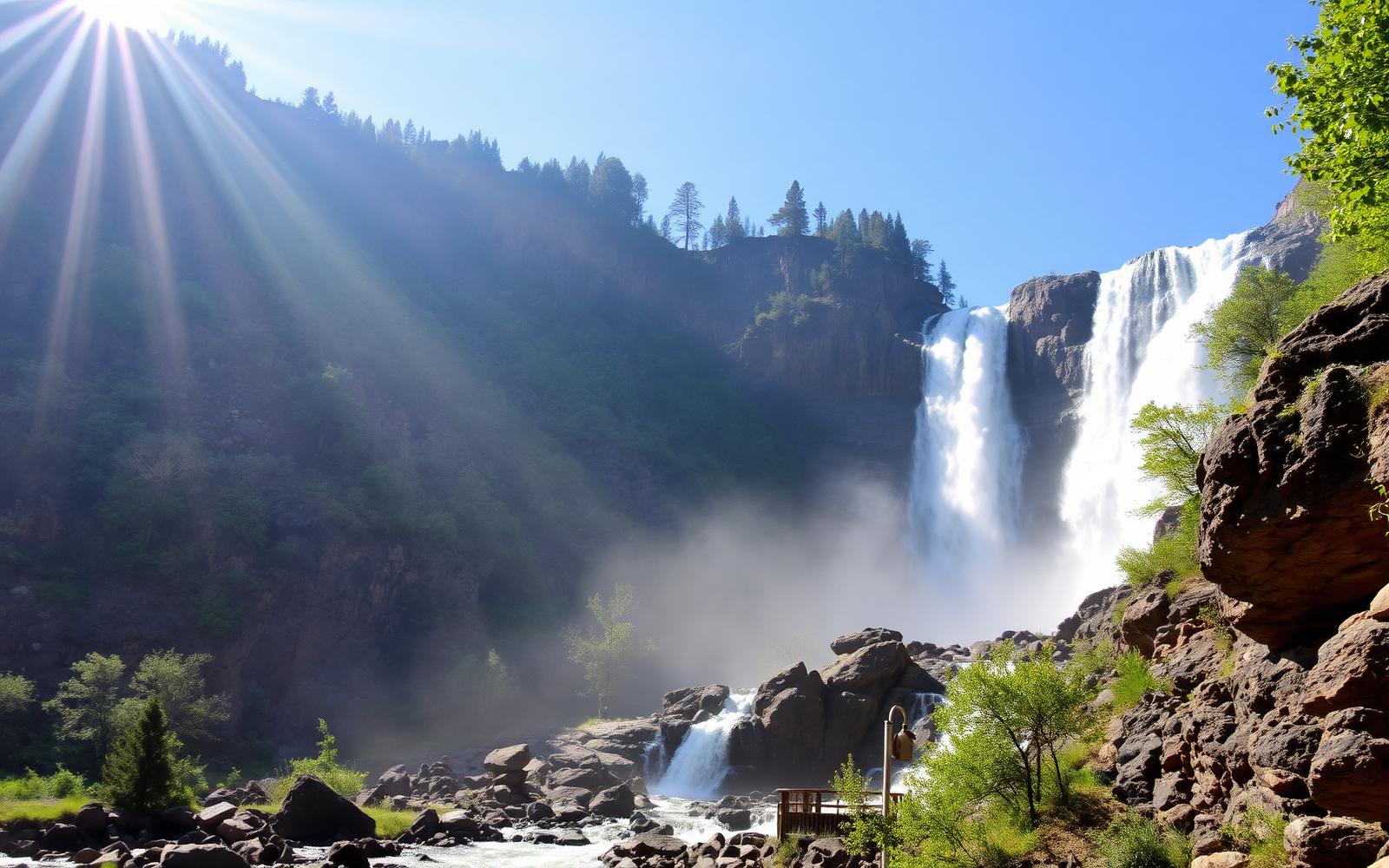 Manthoka Waterfall in Skardu, Gilgit-Baltistan