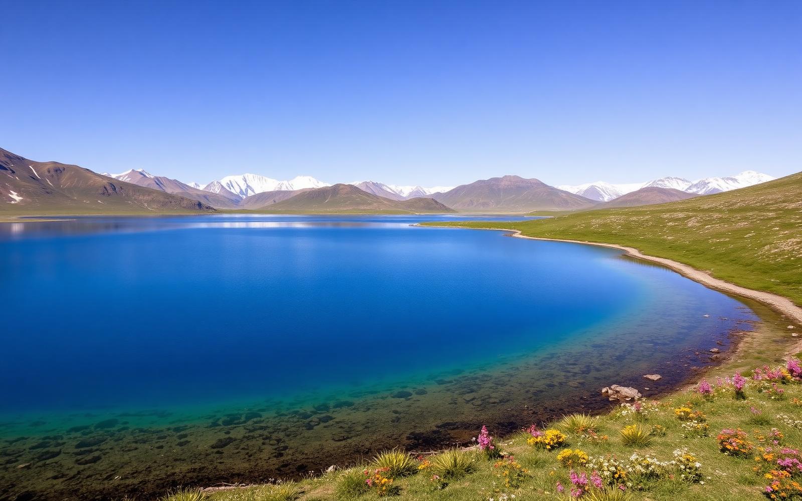 Sheosar Lake in Skardu, Gilgit-Baltistan